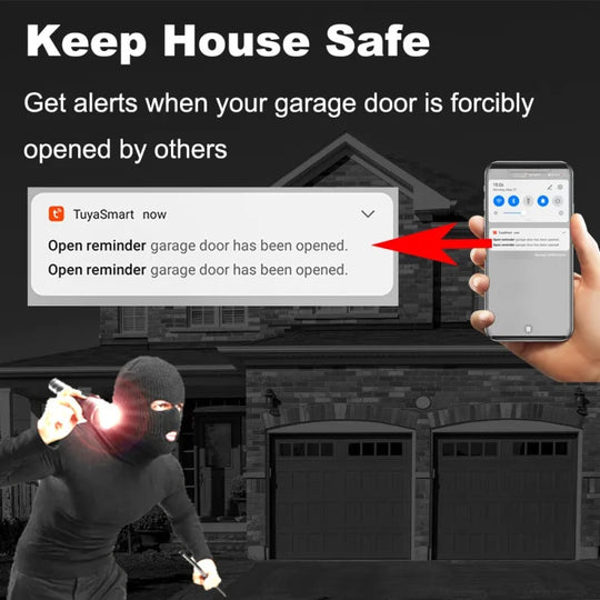 Tuya Smart Life Garage Door Opener WiFi Switch With App Control Real Time Monitor Works With Alexa And Siri Frontier General Hardware