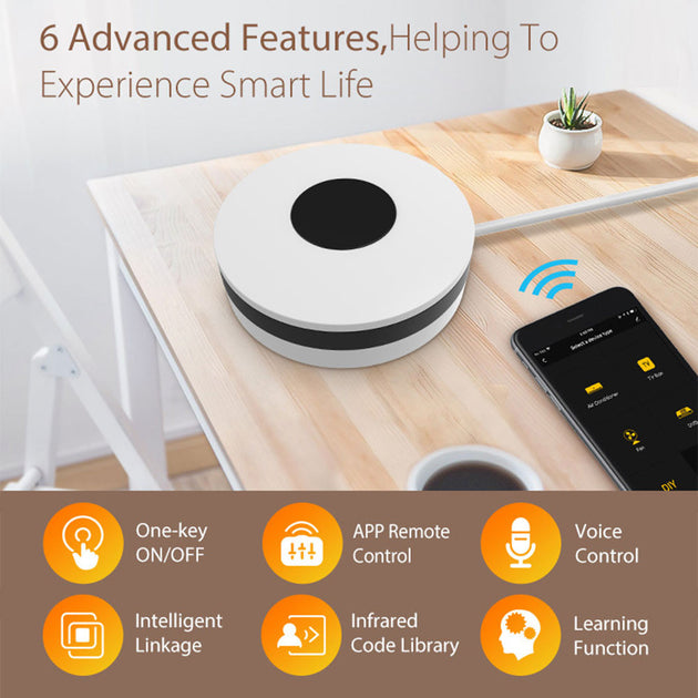 Tuya Universal Smart WiFi IR Hub Remote Controller With Smart Life App Control Compatible With Alexa And Google Home Frontier General Hardware