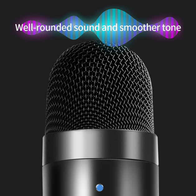 USB Condenser Microphone For PC Laptop Recording Studio Singing Game Streaming Hypercardioid Frontier General Hardware