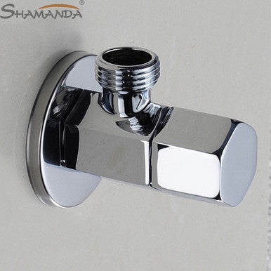 Universal G1/2 Thread Triangle Valve Plating Angle Valve Thickened Quick Opening Large Flow Filling Valves for Toilet Sink Water|chrome finished|bathroom productsbathroom basin - Frontier General Hardware