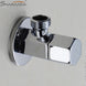 Universal G1/2 Thread Triangle Valve Plating Angle Valve Thickened Quick Opening Large Flow Filling Valves for Toilet Sink Water|chrome finished|bathroom productsbathroom basin - Frontier General Hardware