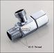 Universal G1/2 Thread Triangle Valve Plating Angle Valve Thickened Quick Opening Large Flow Filling Valves for Toilet Sink Water|chrome finished|bathroom productsbathroom basin - Frontier General Hardware