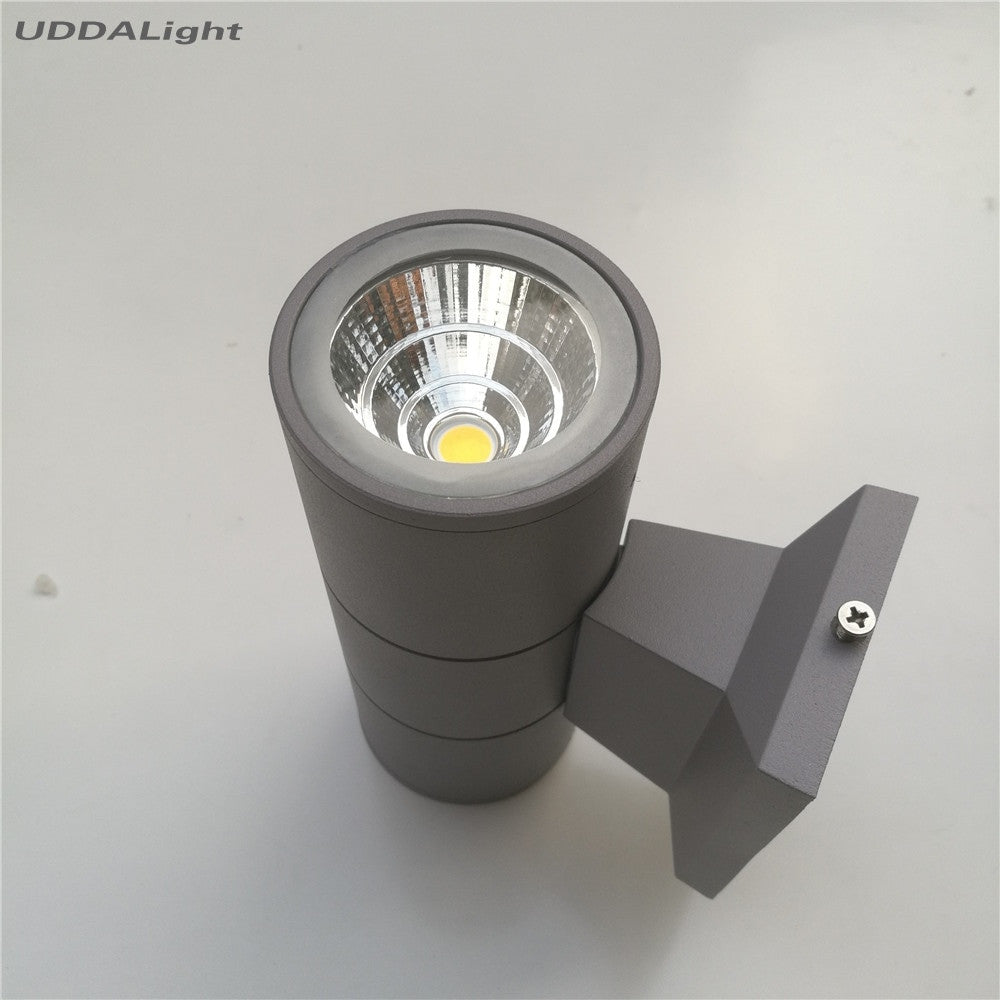 Up Down Outdoor Wall Light Black Gray 10W Waterproof 65 * 160mm Garden Porch Led Lamp Aluminum IP65|lamp outdoor|led outdoor lampled wall outdoor - Frontier General Hardware