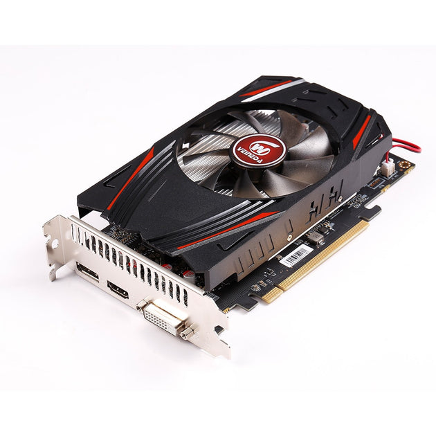 VEINEDA RX 550 4GB Video Cards GPU AMD Radeon RX550 4GB GDDR5 Graphics Cards PC Desktop Computer Game Map PCI E X16|Graphics Cards - Frontier General Hardware