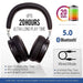 VIKEFON AptX Low Latency/LL Bluetooth 5.0 Headphones ANC Active Noise Cancelling Wireless Headset with Super HiFi Deep Bass 20H|Phone Earphones & Headphones