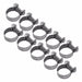 WALFRONT 10pcs/Lot Wire Hose Clamps Mini Fuel Line Pipe Hose Clips Stainless Steel Plumbing Fastener Tube Clip Tools Set 6 20mm|hose steel|clamp stainless steelpipe hose - Frontier General Hardware
