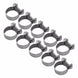 WALFRONT 10pcs/Lot Wire Hose Clamps Mini Fuel Line Pipe Hose Clips Stainless Steel Plumbing Fastener Tube Clip Tools Set 6 20mm|hose steel|clamp stainless steelpipe hose - Frontier General Hardware