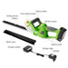 WORKPRO 18V Electric Trimmer Lithium ion Cordless Hedge Trimmer Rechargeable Weeding Shear|Hedge Trimmer