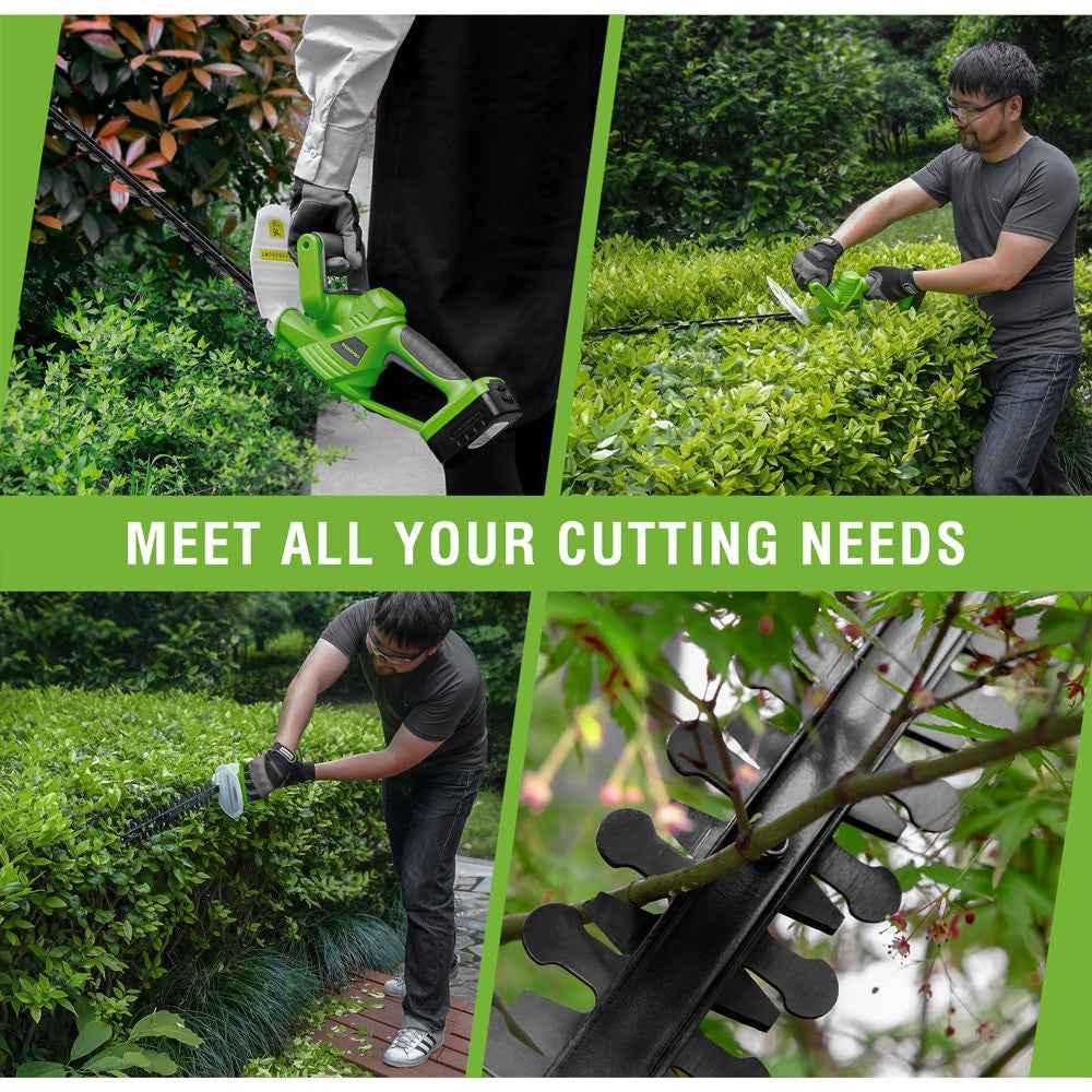 WORKPRO 18V Electric Trimmer Lithium ion Cordless Hedge Trimmer Rechargeable Weeding Shear|Hedge Trimmer