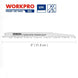 WORKPRO 230mm Saw Blades Wood Pruning Reciprocating Saw Blades Clean For Wood Fast Cutting (5 TPI) 5 Pack 9 inchx1.3x5T|Saw