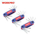 WORKPRO 24PC Folding Allen Key Set CRV Durable Hex Key Wrenches Inner Hexagon Screwdriver Portable Repair Tools Set|Wrench