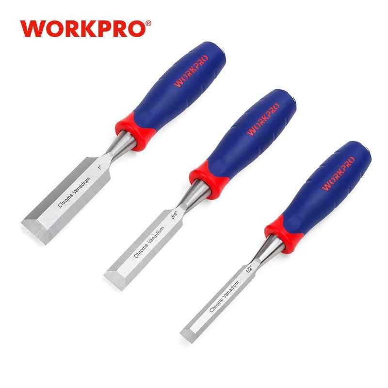 WORKPRO 3PC Chisel Set Steel Blade Chisel Masonry Carving Tool Hand Tool Set|chisel set|blade chiselcarving chisel set