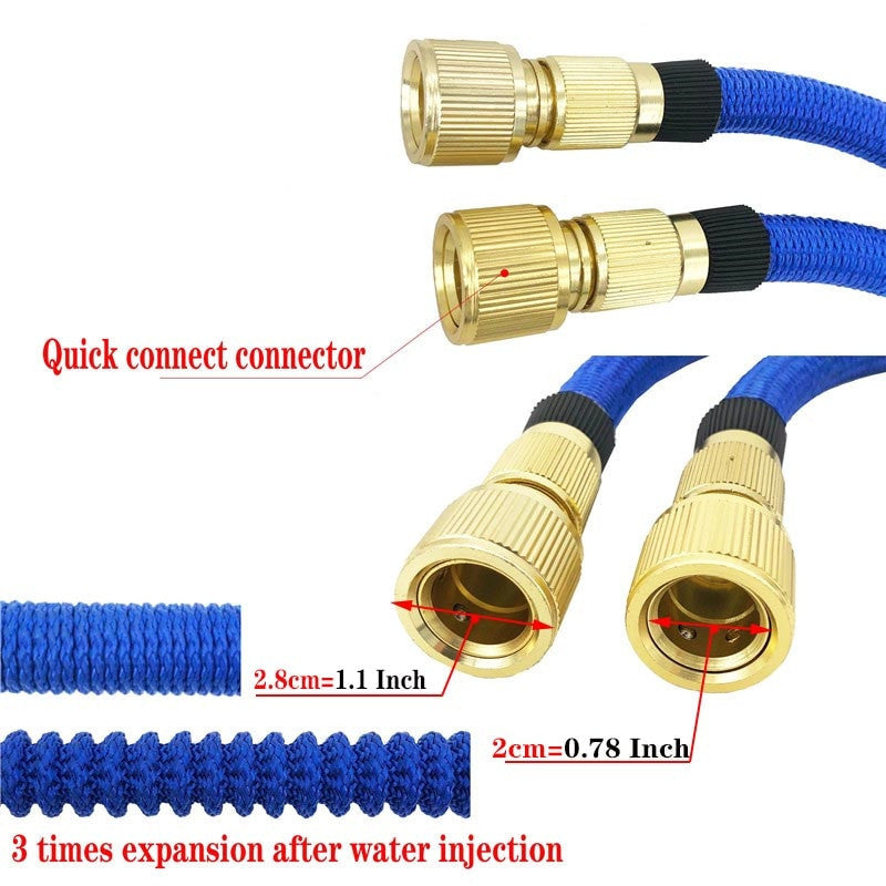 Water Gun Garden Hose Adjustable Nozzle Telescopic Magic Hose High Pressure Power Washing Machine Garden flower Cleaning Sprayer|Garden Hoses & Reels - Frontier General Hardware