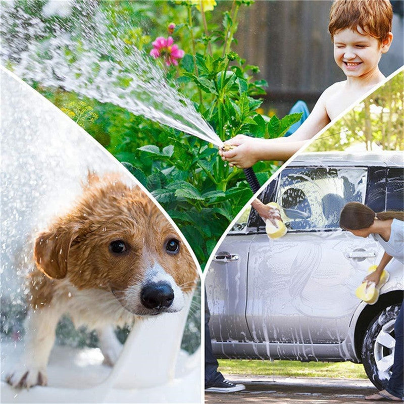 Water Gun Garden Hose Adjustable Nozzle Telescopic Magic Hose High Pressure Power Washing Machine Garden flower Cleaning Sprayer|Garden Hoses & Reels - Frontier General Hardware