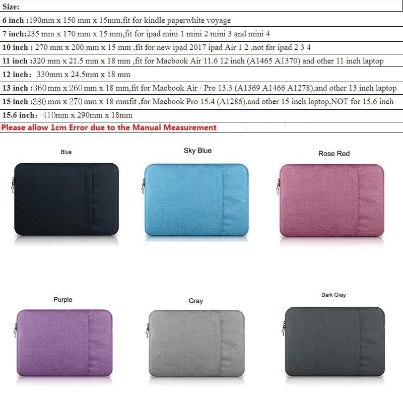Waterproof Laptop Bag 13.3 For MacBook iPad Pro Air 12.9 Notebook Case 11 12 13 15 inch Sleeve Cover For Computer Dell HP Xiaomi - Frontier General Hardware