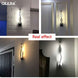 White/Black LED Wall Lamp lampada Bedroom Beside Wall Light Home Indoor Decoration Lighting Corridor Aluminum Wall Sconce|Wall Lamps