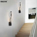 White/Black LED Wall Lamp lampada Bedroom Beside Wall Light Home Indoor Decoration Lighting Corridor Aluminum Wall Sconce|Wall Lamps