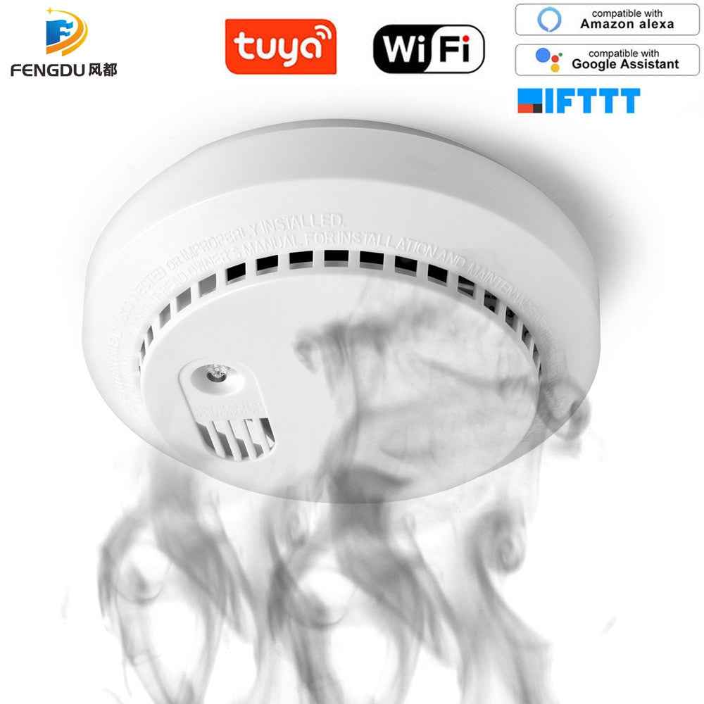 Wifi Carbon Monoxide Detector Co Smoke Sensor Smart Home Security Tuya Smart Life App Alexa Google Home IFTTT|Carbon Monoxide Detectors