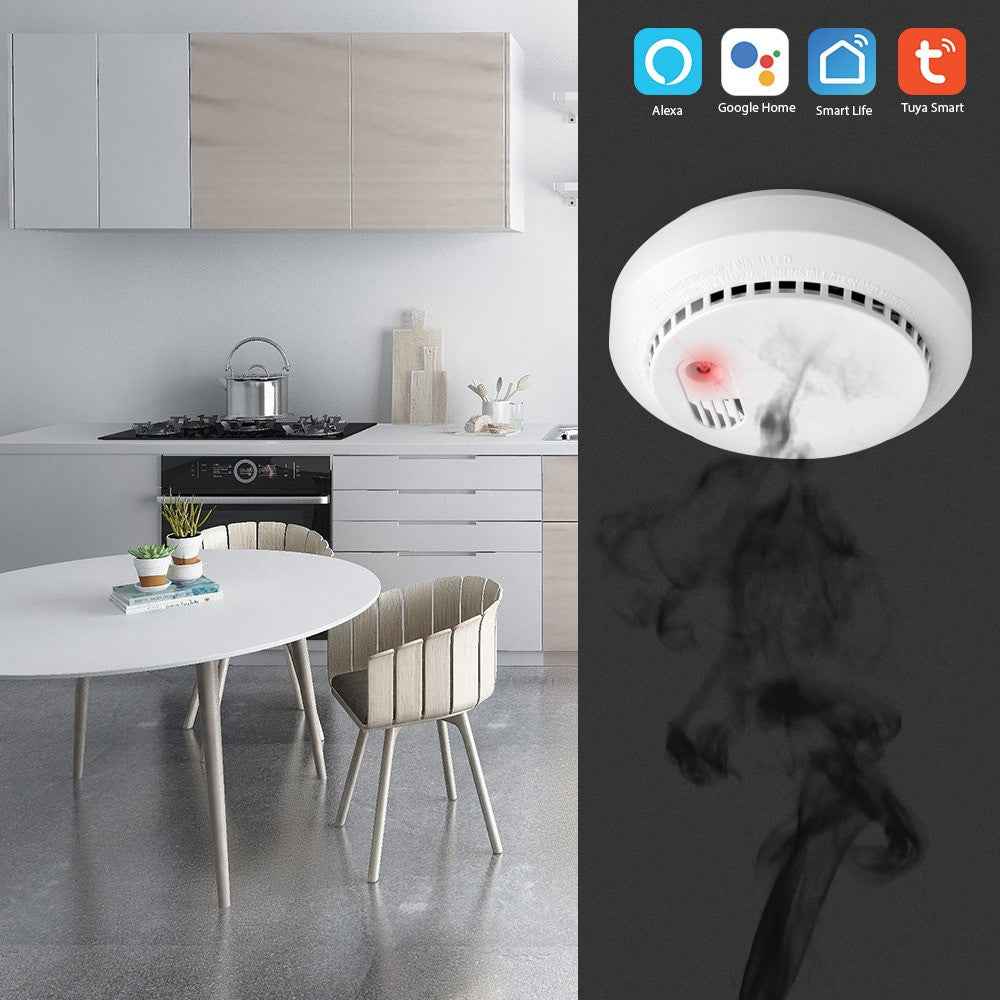 Wifi Carbon Monoxide Detector Co Smoke Sensor Smart Home Security Tuya Smart Life App Alexa Google Home IFTTT|Carbon Monoxide Detectors