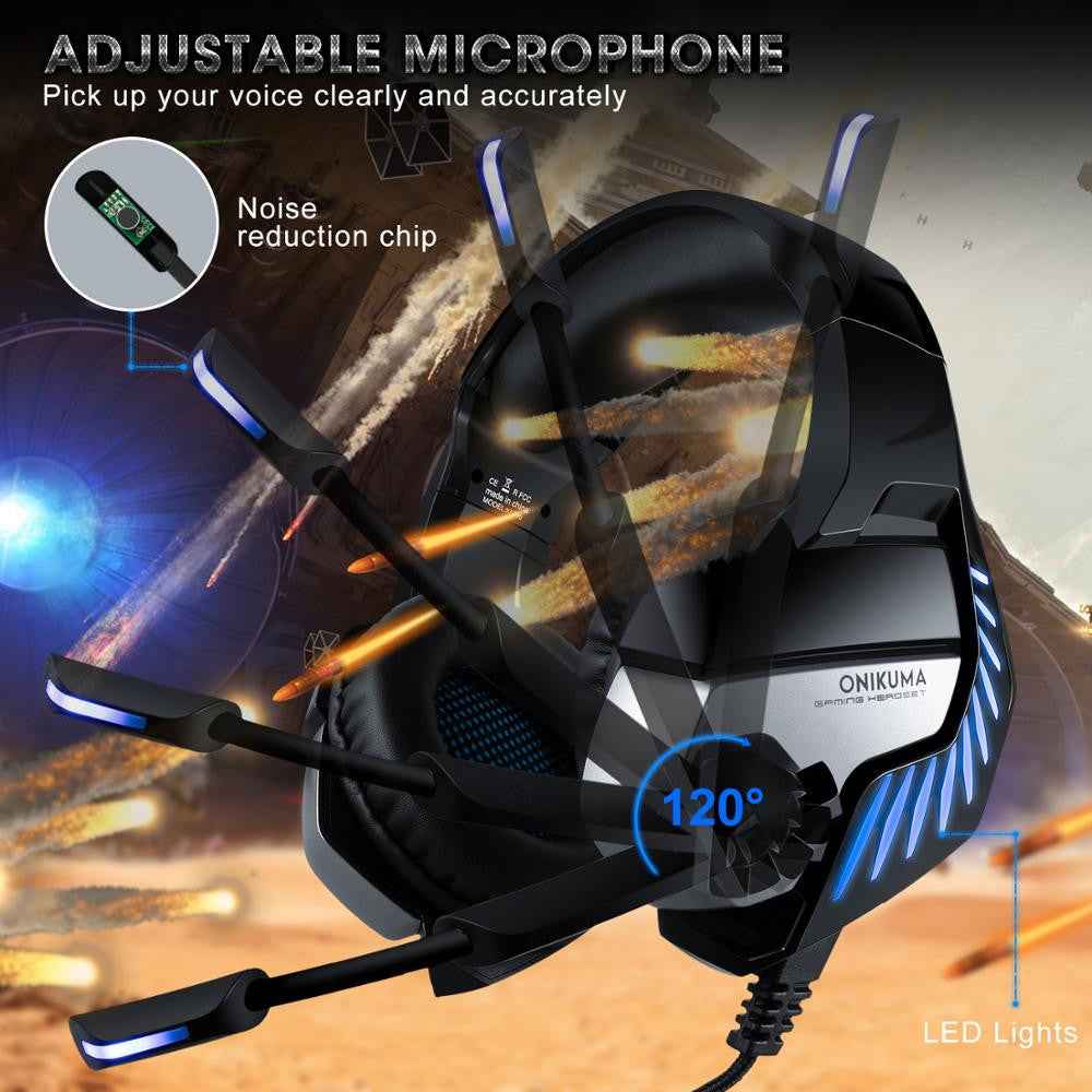 Wired Gaming Headphones Led Light Stereo USB Earphone Noise Canceling Gamer Headset With Microphone for Computer PS4 PC Xbox One|Headphone/Headset