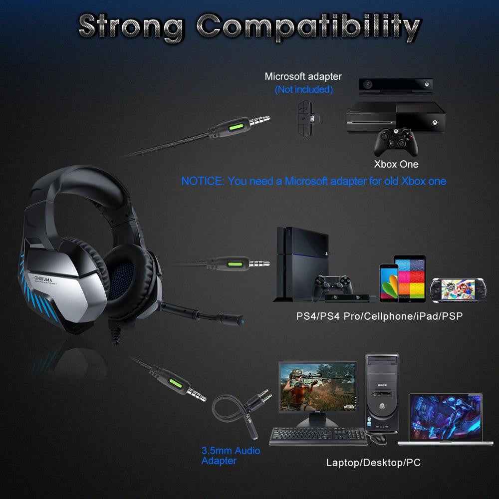 Wired Gaming Headphones Led Light Stereo USB Earphone Noise Canceling Gamer Headset With Microphone for Computer PS4 PC Xbox One|Headphone/Headset