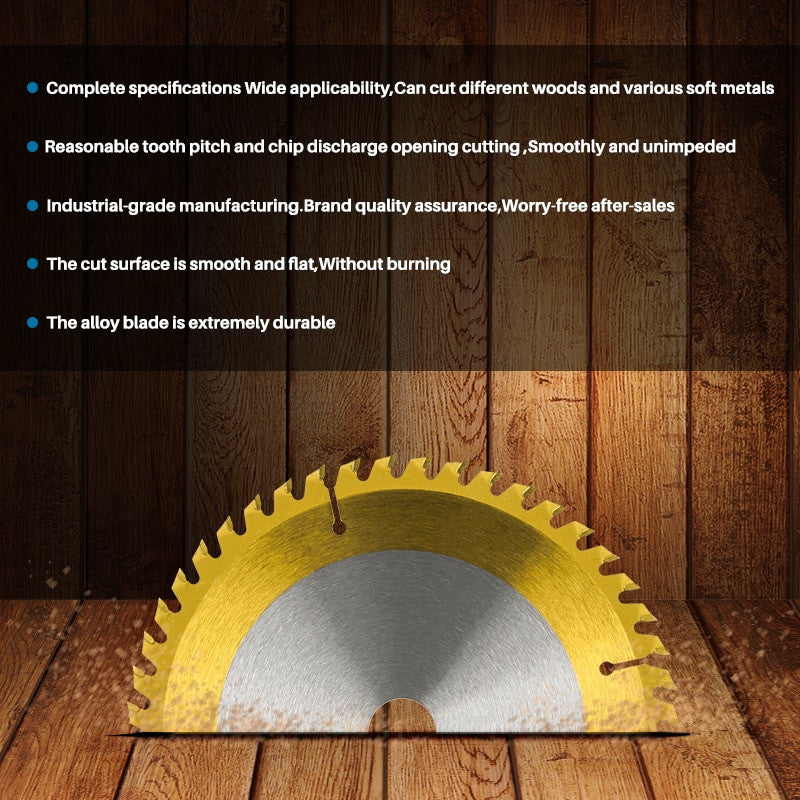 XCAN 254 255mm TCT Titanium Coated Carbide Circular Saw Blade For Wood PVC Cutting Discs With Triple Chip Grind Frontier General Hardware