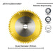 XCAN 254 255mm TCT Titanium Coated Carbide Circular Saw Blade For Wood PVC Cutting Discs With Triple Chip Grind Frontier General Hardware