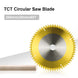 XCAN 254 255mm TCT Titanium Coated Carbide Circular Saw Blade For Wood PVC Cutting Discs With Triple Chip Grind Frontier General Hardware