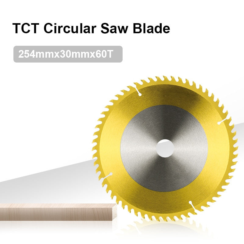 XCAN 254 255mm TCT Titanium Coated Carbide Circular Saw Blade For Wood PVC Cutting Discs With Triple Chip Grind Frontier General Hardware