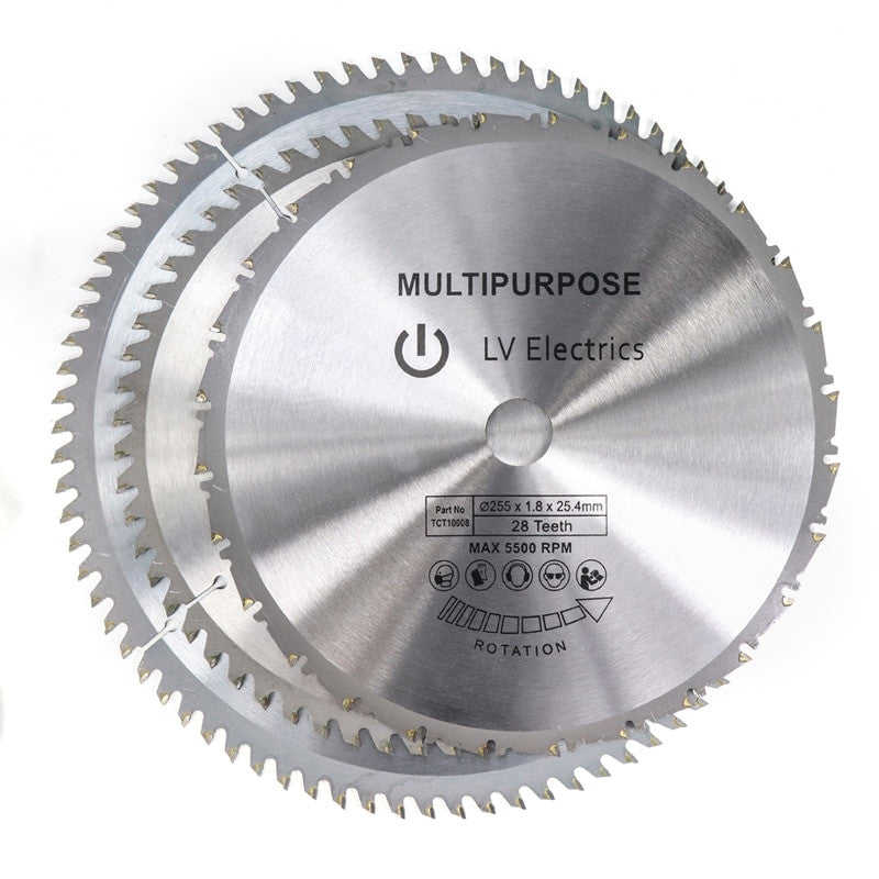 XCAN Wood Cutting Saw Blade 250 255 300 Millimeter Circular Saw Blade TCT Carbide Tipped 28 40 60 80 Teeth Multi Tool Frontier General Hardware
