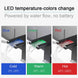 XUNSHINI LED RGB color change Waterfall Bathroom Basin Faucet Bathroom Mixer Tap Sink Faucet Single Handle Toilet Mixer Tap|Basin Faucets