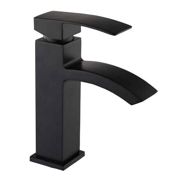 XUNSHINI Waterfall Basin Faucet Water Mixer Tap Bathroom Faucet Black Basin Water Sink Taps Bath Faucet Crane|Basin Faucets