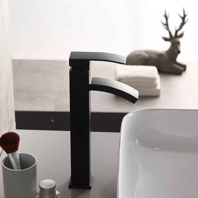 XUNSHINI Waterfall Basin Faucet Water Mixer Tap Bathroom Faucet Black Basin Water Sink Taps Bath Faucet Crane|Basin Faucets