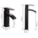 XUNSHINI Waterfall Basin Faucet Water Mixer Tap Bathroom Faucet Black Basin Water Sink Taps Bath Faucet Crane|Basin Faucets