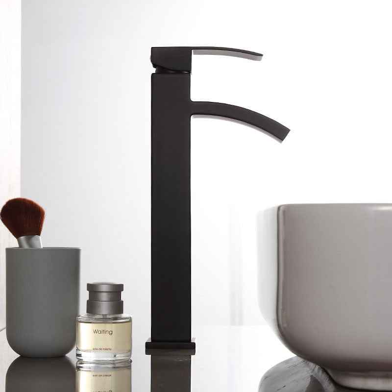 XUNSHINI Waterfall Basin Faucet Water Mixer Tap Bathroom Faucet Black Basin Water Sink Taps Bath Faucet Crane|Basin Faucets