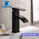 XUNSHINI Waterfall Basin Faucet Water Mixer Tap Bathroom Faucet Black Basin Water Sink Taps Bath Faucet Crane|Basin Faucets