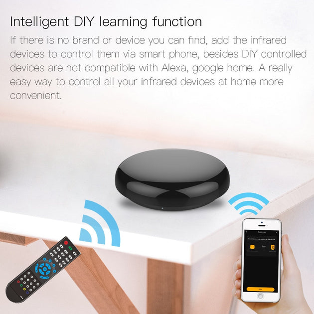 Xiaomi Smart IR Remote Controller With WiFi Tuya For TV, Audio, AC Air Conditioner Works With Alexa And Google Home Frontier General Hardware