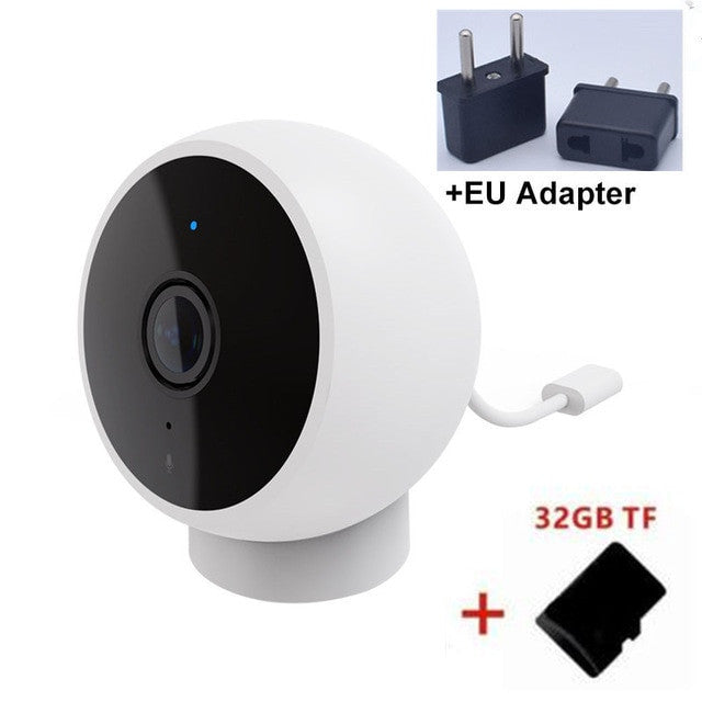 Xiaomi mijia AI Smart IP Camera 1080P IP65 waterproof full HD quality Infrared Night Vision 170 degree super wide angle 32GB TF|Smart Remote Control - Frontier General Hardware