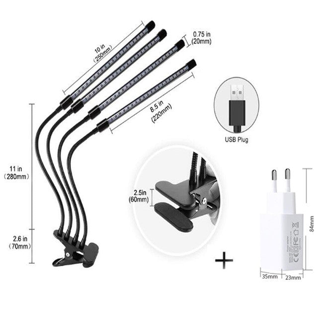 Yabstrip LED Grow Light 5V USB led Plant lamps Full Spectrum Phyto Lamp For indoor Vegetable Flower seedling fitolampy|LED Grow Lights - Frontier General Hardware