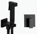 black angle valve and Toilet Bidet square Sprayer Washing Shower Head Flusher Flushing Clean Bidets black brass spray BD777|Bidets - Frontier General Hardware