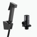 black angle valve and Toilet Bidet square Sprayer Washing Shower Head Flusher Flushing Clean Bidets black brass spray BD777|Bidets - Frontier General Hardware