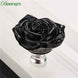 bowarepro 50MM Crystal Rose Glass Handle Cabinet Knob Drawer Pull Handle Kitchen Door Wardrobe Hardware Furniture Knobs Handles|Cabinet Pulls