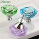 bowarepro 50MM Crystal Rose Glass Handle Cabinet Knob Drawer Pull Handle Kitchen Door Wardrobe Hardware Furniture Knobs Handles|Cabinet Pulls
