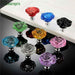 bowarepro 50MM Crystal Rose Glass Handle Cabinet Knob Drawer Pull Handle Kitchen Door Wardrobe Hardware Furniture Knobs Handles|Cabinet Pulls