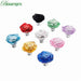 bowarepro 50MM Crystal Rose Glass Handle Cabinet Knob Drawer Pull Handle Kitchen Door Wardrobe Hardware Furniture Knobs Handles|Cabinet Pulls