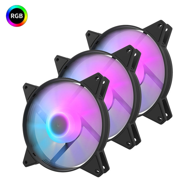 darkFlash RGB PC Case Fan 120mm 12V 4pin Quiet Desktop Computer Cooler Cooling Fans LED ARGB Fan 3 Pack with free Thermal Grease|Fans & Cooling - Frontier General Hardware