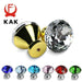 KAK 30mm Kitchen Cabinet Handles Diamond Shape Design Crystal Glass Knobs Cupboard Pulls Drawer Knobs Furniture Handle Hardware|Cabinet Pulls