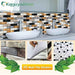 Kaguyahime 3D Self Adhesive Wallpaper Mosaic Tiles Wall Stickers Waterproof Stickers Decoration Wall Panel Kitchen Home Decor|Wall Stickers